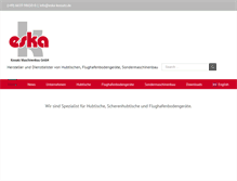 Tablet Screenshot of eska-kossatz.de